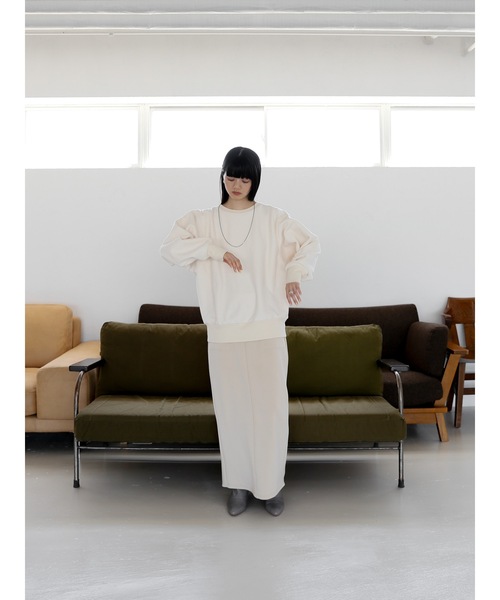 Katrin TOKYO（カトリーントーキョー）の「【yuzuki collaboration】oversize crewneck sweat（スウェット・レディース・アイボリー・FREE）」の9枚目の写真