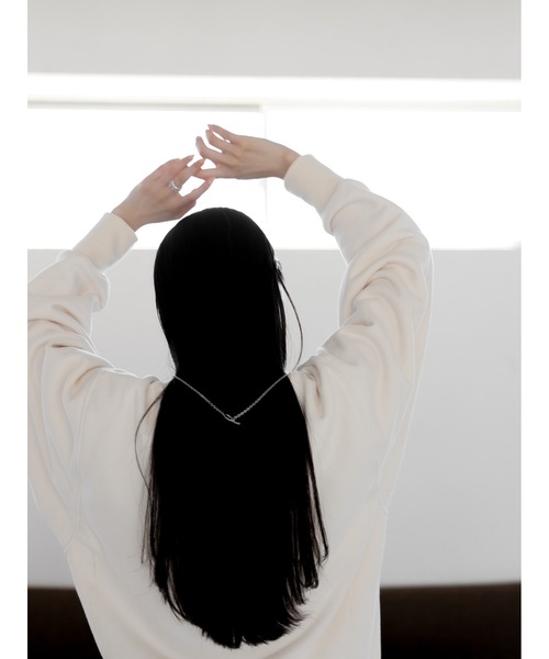 Katrin TOKYO（カトリーントーキョー）の「【yuzuki collaboration】oversize crewneck sweat（スウェット・レディース・アイボリー・FREE）」の10枚目の写真
