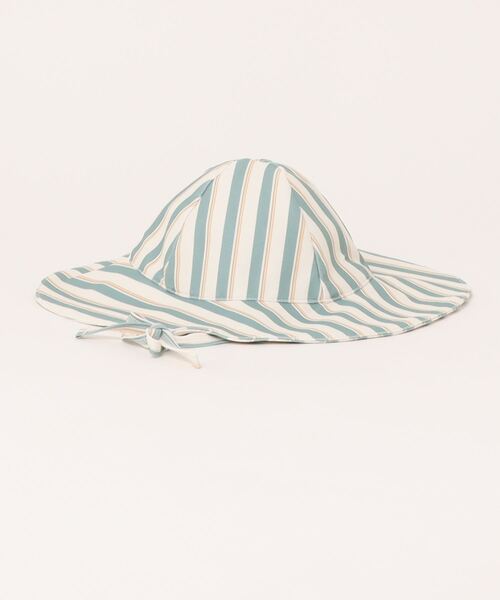 【セール】【Bs】【it】【Rylee＋Cru】FLOPPY SWIM HAT || AQUA STRIPE（その他ベビー用品）｜Rylee + Cru（ライリーアンドクルー）