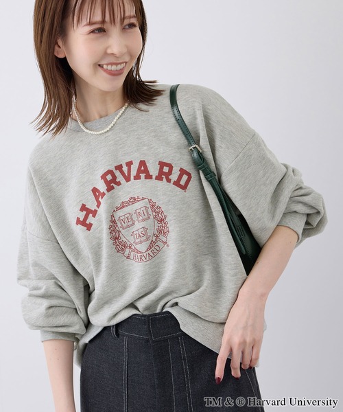 ROPE' PICNIC(ロペピクニック)の「YALE&HARVARD/プリントスウェット(スウェット・レディース・グレー/ネイビー・38)」の1枚目の写真