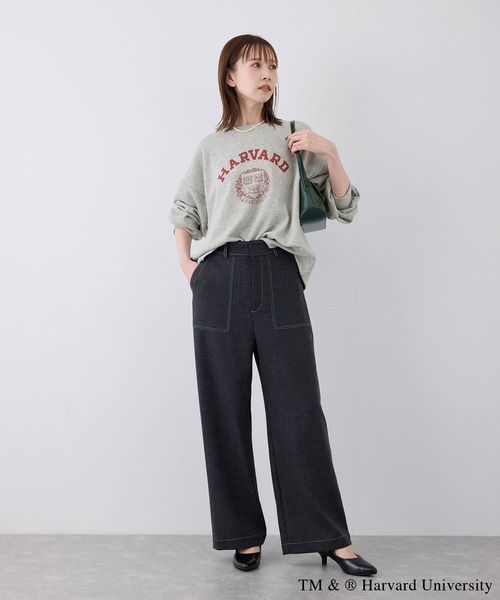 ROPE' PICNIC(ロペピクニック)の「YALE&HARVARD/プリントスウェット(スウェット・レディース・グレー/ネイビー・38)」の22枚目の写真