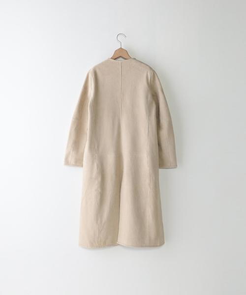 Steven Alan（スティーブンアラン）の「＜Steven Alan＞GOAT SUEDE GOWN/ｶﾞｳﾝ◆（その他アウター・レディース・オフホワイト/ブラウン・MEDIUM/SMALL）」の15枚目の写真