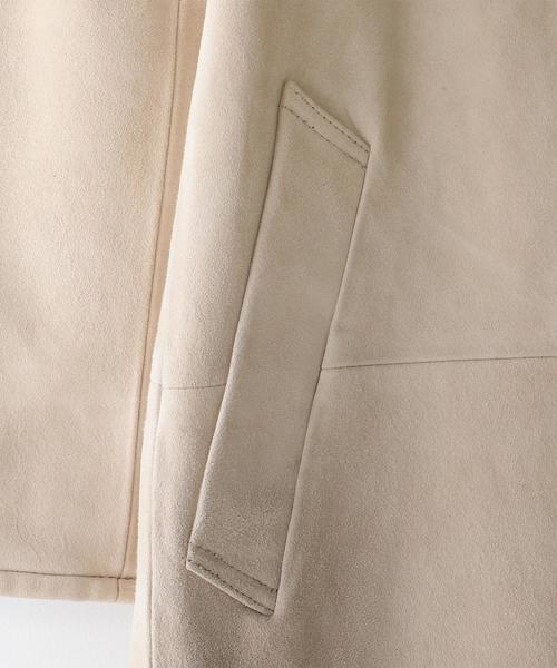 Steven Alan（スティーブンアラン）の「＜Steven Alan＞GOAT SUEDE GOWN/ｶﾞｳﾝ◆（その他アウター・レディース・オフホワイト/ブラウン・MEDIUM/SMALL）」の11枚目の写真