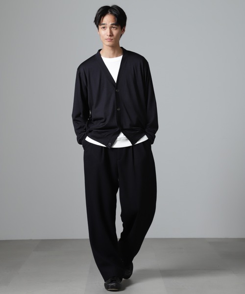 NANO universe（ナノユニバース）の「「100%ウォッシャブルウール」カーディガン（カーディガン/ボレロ・メンズ・ブラウン/ダークネイビー・S/M/L）」の14枚目の写真