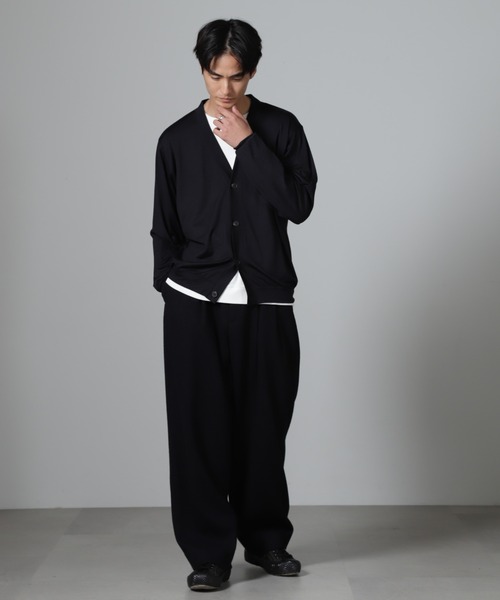 NANO universe（ナノユニバース）の「「100%ウォッシャブルウール」カーディガン（カーディガン/ボレロ・メンズ・ブラウン/ダークネイビー・S/M/L）」の16枚目の写真