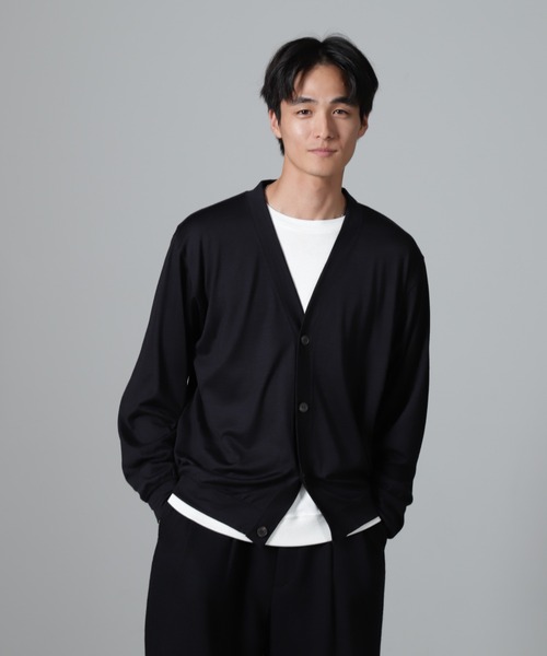 NANO universe（ナノユニバース）の「「100%ウォッシャブルウール」カーディガン（カーディガン/ボレロ・メンズ・ブラウン/ダークネイビー・S/M/L）」の11枚目の写真