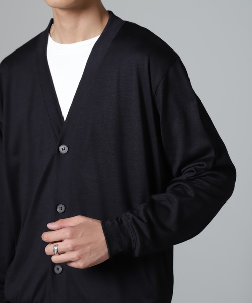 NANO universe（ナノユニバース）の「「100%ウォッシャブルウール」カーディガン（カーディガン/ボレロ・メンズ・ブラウン/ダークネイビー・S/M/L）」の21枚目の写真