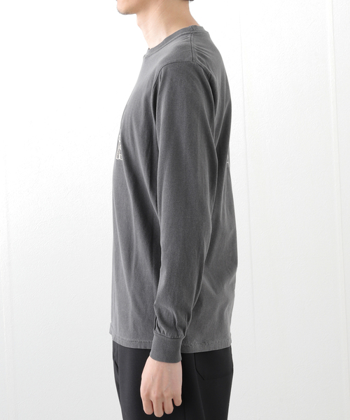 TODAY edition(トゥデイエディション)の「【TODAY edition / トゥデイエディション】MAKE PEACE LS Tee(Tシャツ/カットソー・メンズ・グレー/ホワイト・MEDIUM/LARGE)」の9枚目の写真