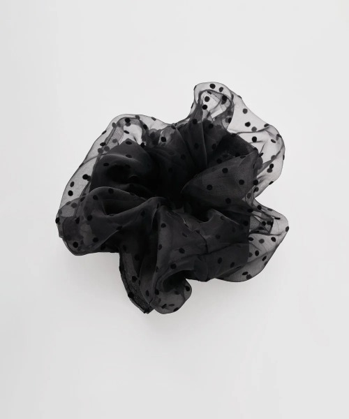 you only live once（ユーオンリーリブワンス）の「/youonlyliveonce/シアードットデザインシュシュ（シュシュ・レディース・ブラック/ベージュ/ピンク・FREE）」の5枚目の写真