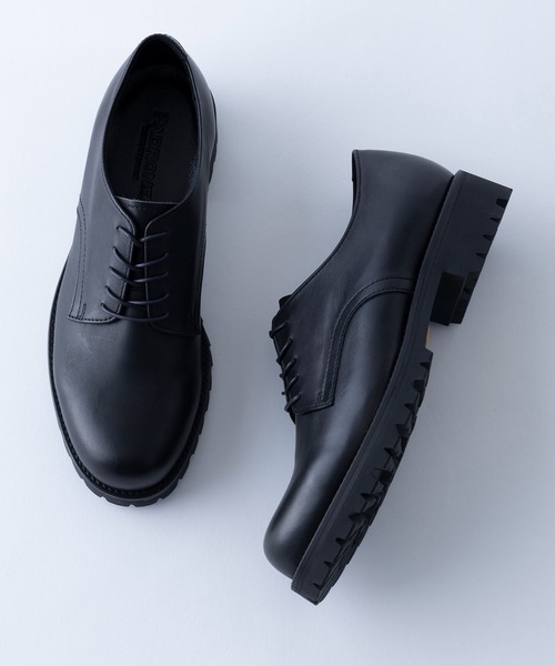 PADRONE（パドローネ）の「【PADRONE】別注 WPL DERBY PLAIN TOE SHOES with Vibram PU8759-2033（ドレスシューズ・メンズ・ダークブラウン/ブラック・41/42/40）」の6枚目の写真