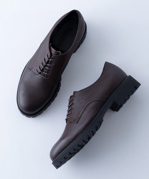 PADRONE ダービー　短靴　パドローネ　derby レザー　ビブラムソール PADRONE】別注 WPL DERBY PLAIN TOE SHOES with Vibram PU8759-2033