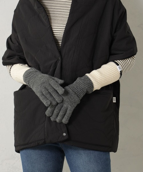 FOUND GOOD（ファウンドグッド）の「ユビアキ2WAYテブクロ（手袋・レディース・ベージュ/ネイビー/グレー系5・FREE）」の2枚目の写真