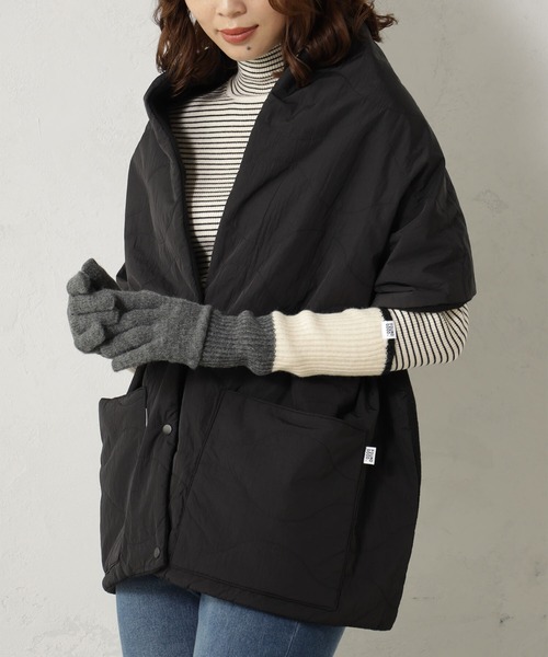 FOUND GOOD（ファウンドグッド）の「ユビアキ2WAYテブクロ（手袋・レディース・ベージュ/ネイビー/グレー系5・FREE）」の4枚目の写真