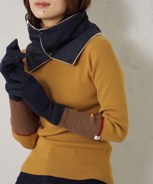 FOUND GOOD（ファウンドグッド）の「ユビアキ2WAYテブクロ（手袋・レディース・ベージュ/ネイビー/グレー系5・FREE）」の9枚目の写真