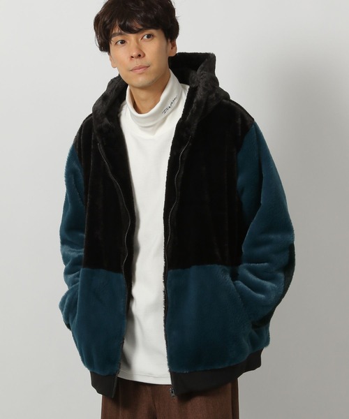 セール】切替ファーフードブルゾン/147390（ブルゾン）｜LAKOLE