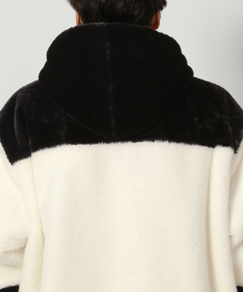 LAKOLE（ラコレ）の「切替ファーフードブルゾン/147390（ブルゾン・メンズ・チャコール/ホワイト/ブルー・MEDIUM/LARGE/X-LARGE）」の20枚目の写真