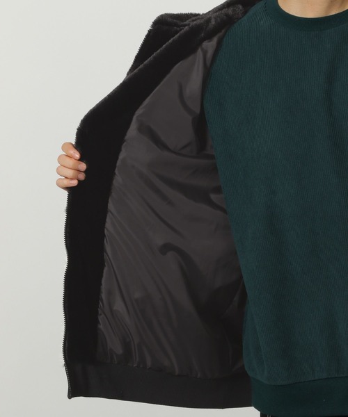 LAKOLE（ラコレ）の「切替ファーフードブルゾン/147390（ブルゾン・メンズ・チャコール/ホワイト/ブルー・MEDIUM/LARGE/X-LARGE）」の21枚目の写真