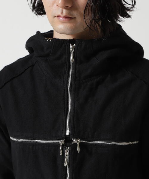 14th Addiction（フォーティーンスアディクション）の「14th Addiction/フォーティーンスアディクション/B Terry Hoodie＋Mohawk Fur（パーカー・メンズ・ブラック・L/M/S/XL）」の20枚目の写真