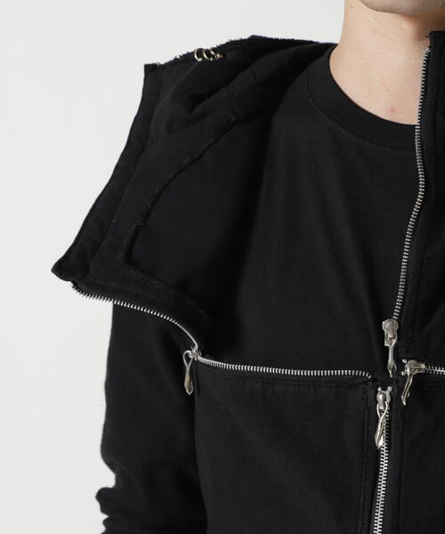 14th Addiction（フォーティーンスアディクション）の「14th Addiction/フォーティーンスアディクション/B Terry Hoodie＋Mohawk Fur（パーカー・メンズ・ブラック・L/M/S/XL）」の14枚目の写真