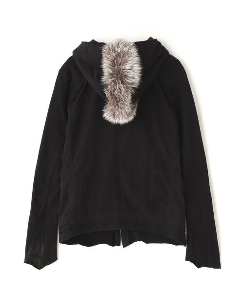 14th Addiction（フォーティーンスアディクション）の「14th Addiction/フォーティーンスアディクション/B Terry Hoodie＋Mohawk Fur（パーカー・メンズ・ブラック・L/M/S/XL）」の6枚目の写真