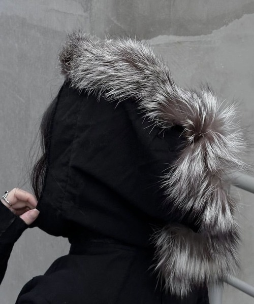 14th Addiction（フォーティーンスアディクション）の「14th Addiction/フォーティーンスアディクション/B Terry Hoodie＋Mohawk Fur（パーカー・メンズ・ブラック・L/M/S/XL）」の10枚目の写真