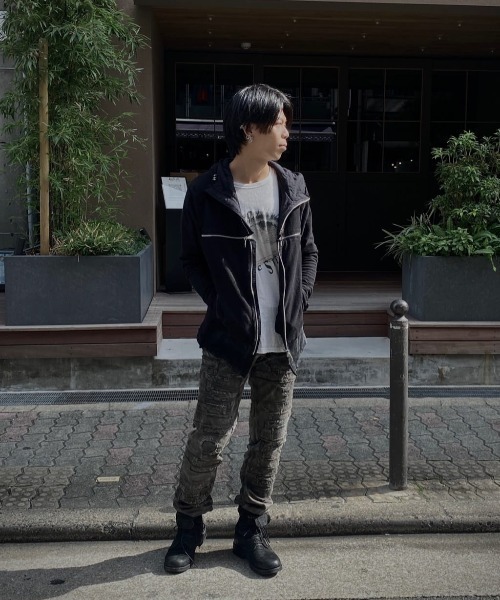 14th Addiction（フォーティーンスアディクション）の「14th Addiction/フォーティーンスアディクション/B Terry Hoodie＋Mohawk Fur（パーカー・メンズ・ブラック・L/M/S/XL）」の11枚目の写真
