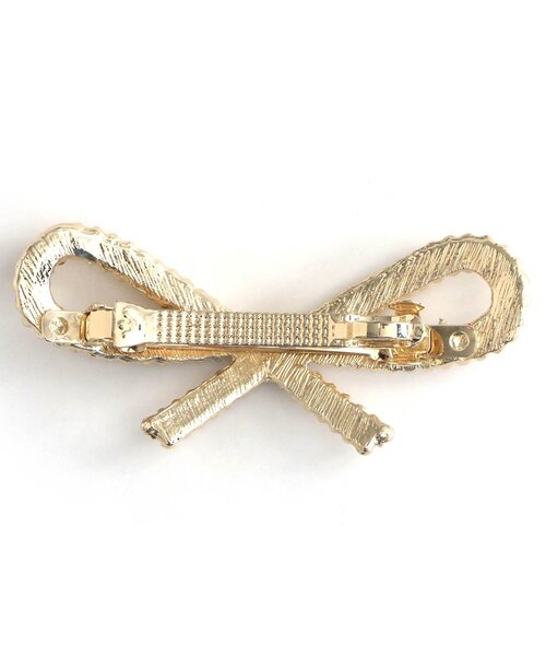 algy（アルジー）の「ビジューリボンクリップ（ヘアピン・キッズ・シルバー/ゴールド・FREE）」の3枚目の写真