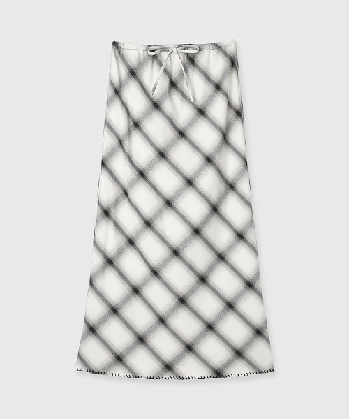 スカート CREDONA OTHELLO OMBRE CHECK LONG SKIRT CREDONA（クレドナ）の「OTHELLO OMBRE CHECK LONG SKIRT