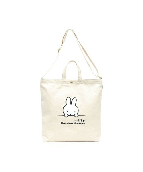Miffy（ ミッフィー）の「ミッフィー 2WAY帆布トートショルダー ナチュラルミッフィーフェイス SIFF（トートバッグ・メンズ・マルチ・FREE）」の3枚目の写真