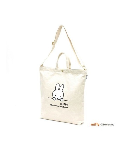 Miffy（ ミッフィー）の「ミッフィー 2WAY帆布トートショルダー ナチュラルミッフィーフェイス SIFF（トートバッグ・メンズ・マルチ・FREE）」の2枚目の写真