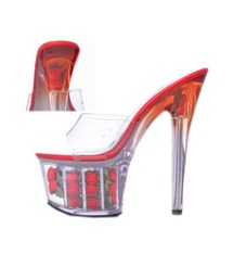 darial（ダリアル）の「【通算160万足突破】当店限定！大ヒット薔薇サンダル！オリジナル 17cmヒール 3段ローズ インソール  グラデーション ピンヒール 薔薇 サンダル（サンダル）」