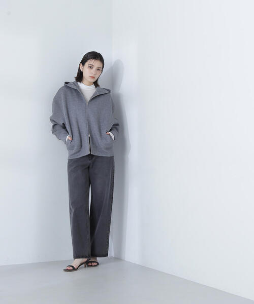 NATURAL BEAUTY BASIC（ナチュラルビューティーベーシック）の「◇ハイネックシアーカットソー（Tシャツ/カットソー・レディース・オフホワイト/ベージュ/イエロー/ピンク・FREE）」の9枚目の写真