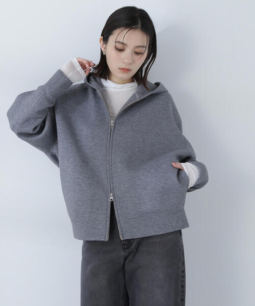 NATURAL BEAUTY BASIC（ナチュラルビューティーベーシック）の「◇ハイネックシアーカットソー（Tシャツ/カットソー・レディース・オフホワイト/ベージュ/イエロー/ピンク・FREE）」の10枚目の写真