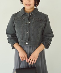 クロップドデニムジャケット 【低身長・小柄女性】