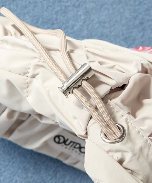 OUTDOOR 別注 ハンド ギャザー クシュクシュ バッグ レオパード 豹柄 セール】限定展開 OUTDOOR PRODUCTS×FREAK'S STORE/アウトドア