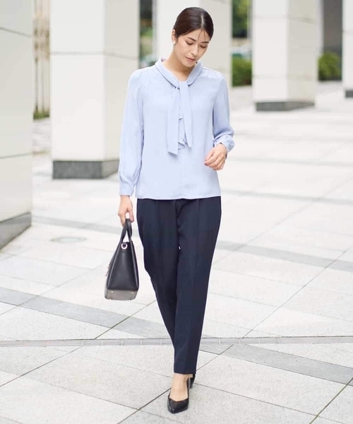 洗える】ラッフルボウタイブラウス（シャツ/ブラウス）｜a.v.v