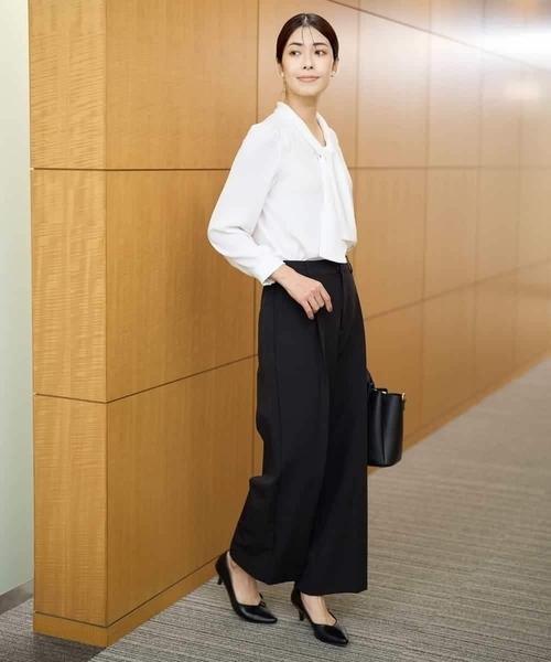 洗える】ラッフルボウタイブラウス（シャツ/ブラウス）｜a.v.v