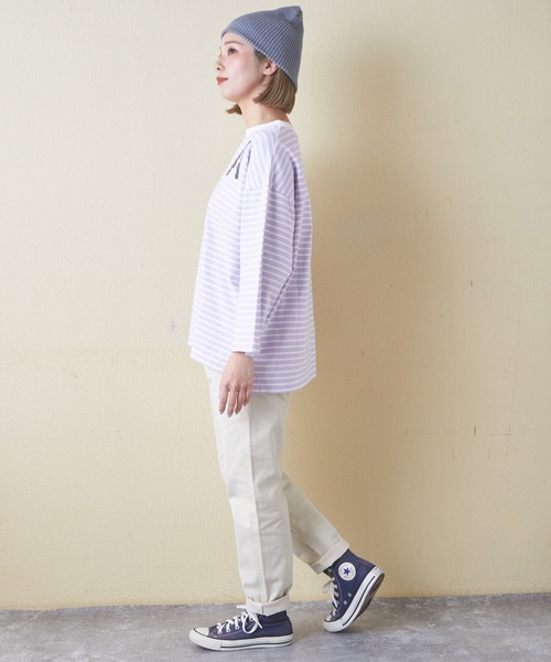 CUBE SUGAR(キューブシュガー)の「微起毛ツイルらくしゅっとパンツ(その他パンツ・レディース・ブラック/グリーン/ピンク/ベージュ/ナチュラル・S/M)」の16枚目の写真