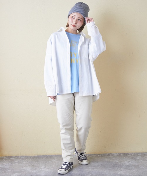 CUBE SUGAR(キューブシュガー)の「微起毛ツイルらくしゅっとパンツ(その他パンツ・レディース・ブラック/グリーン/ピンク/ベージュ/ナチュラル・S/M)」の20枚目の写真
