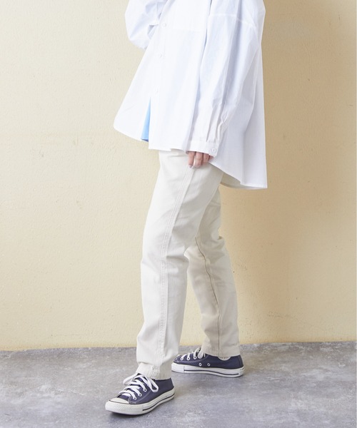 セール】微起毛ツイルらくしゅっとパンツ（その他パンツ）｜CUBE