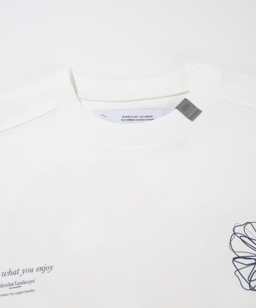 SUPERTHANKS(スーパーサンクス)の「フラワーモチーフデザインバックプリントTシャツ”Bic flower" S/S T-shirt(Tシャツ/カットソー・メンズ・ブラック/ホワイト/カーキ・S/M/L)」の22枚目の写真