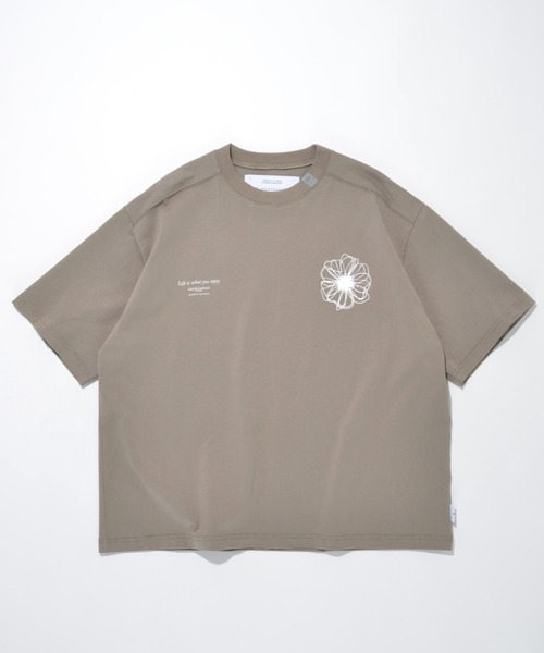 SUPERTHANKS(スーパーサンクス)の「フラワーモチーフデザインバックプリントTシャツ”Bic flower" S/S T-shirt(Tシャツ/カットソー・メンズ・ブラック/ホワイト/カーキ・S/M/L)」の18枚目の写真