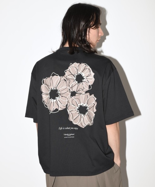 Flower Motif T-shirt/フラワーモチーフＴシャツ フラワーモチーフTシャツ(カットソー)｜TOPS（トップス