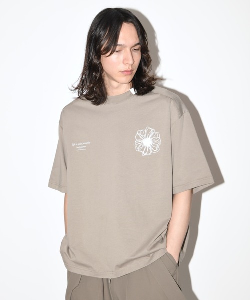 SUPERTHANKS(スーパーサンクス)の「フラワーモチーフデザインバックプリントTシャツ”Bic flower" S/S T-shirt(Tシャツ/カットソー・メンズ・ブラック/ホワイト/カーキ・S/M/L)」の22枚目の写真