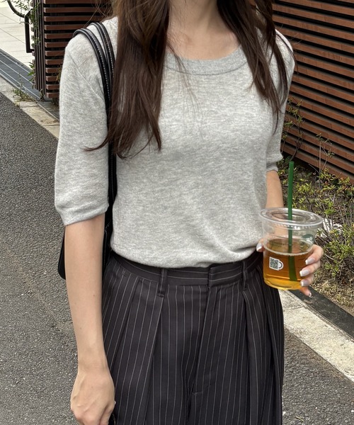 UNF/LO ブラックニット 半袖 半袖ニット 黒の関連商品 | ユニクロ