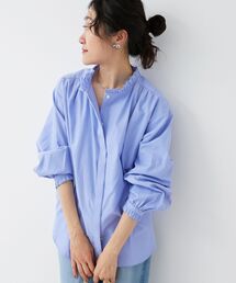 le.coeur blanc | フリルカラーギャザーブラウス(シャツ/ブラウス)