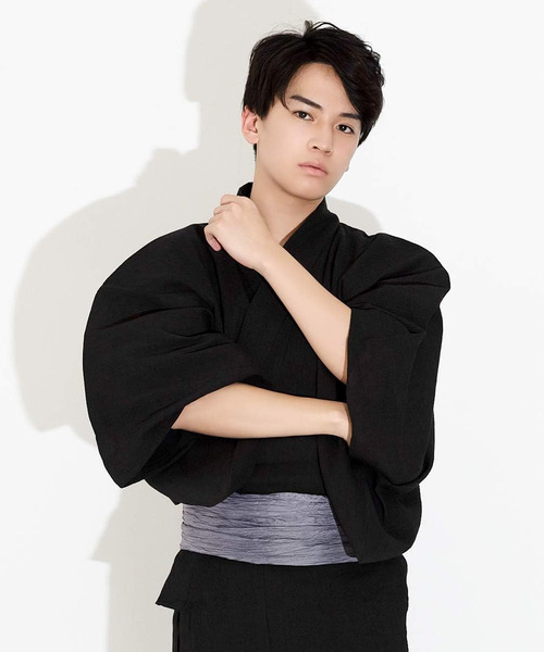 KYOETSU(キョウエツ)の「メンズ 楊柳浴衣 4点セット ( 浴衣 + 帯 + 下駄 + 腰紐 )(浴衣・メンズ・その他1/その他2/その他3/その他4/その他5/その他16/その他12/その他14/その他15/その他6/その他7/その他8/その他9/その他10/その他11/その他13・LL/3L/M/L)」の3枚目の写真