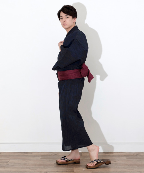 KYOETSU(キョウエツ)の「メンズ 楊柳浴衣 4点セット ( 浴衣 + 帯 + 下駄 + 腰紐 )(浴衣・メンズ・その他1/その他2/その他3/その他4/その他5/その他16/その他12/その他14/その他15/その他6/その他7/その他8/その他9/その他10/その他11/その他13・LL/3L/M/L)」の18枚目の写真