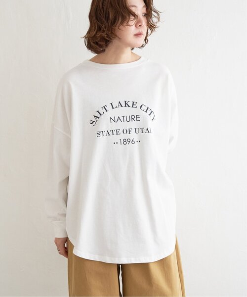 セール】シルケット風オーバーロゴロンT（Tシャツ/カットソー