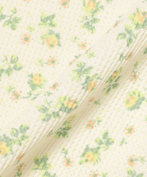 BEAMS BOY（ビームスボーイ）の「フラワー サーマル ノースリーブ（タンクトップ・レディース・ブルー/アイボリー・ONE SIZE）」の7枚目の写真